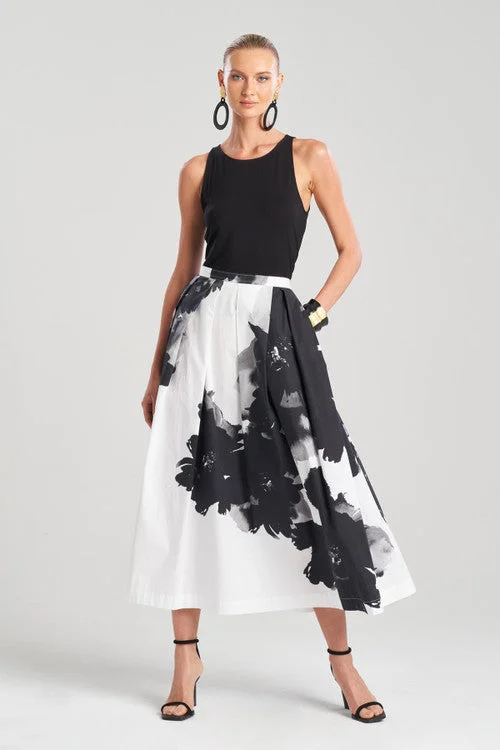 Glitter - embellished mini skirt for a fun and flashy clubbing lookTaichou Cotton Poplin Maxi Skirt