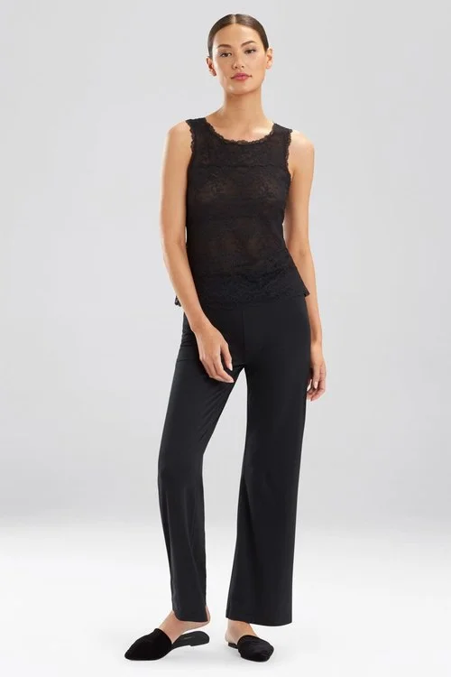Women's Longline Tank Tops with Abstract PrintsSleek Lace Tank