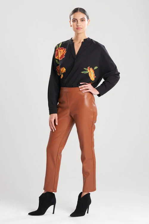 Vegan Luxe Lambskin Ankle Pants