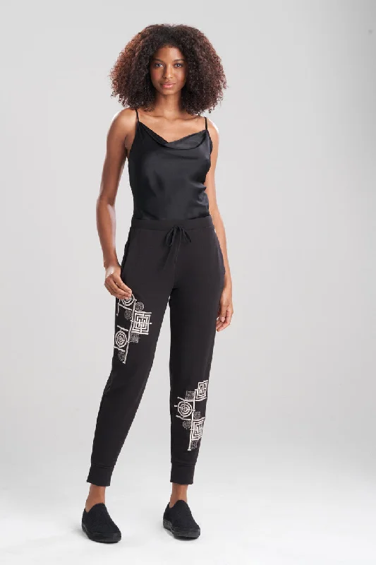 Cocoon Embroidered Jogger Pants