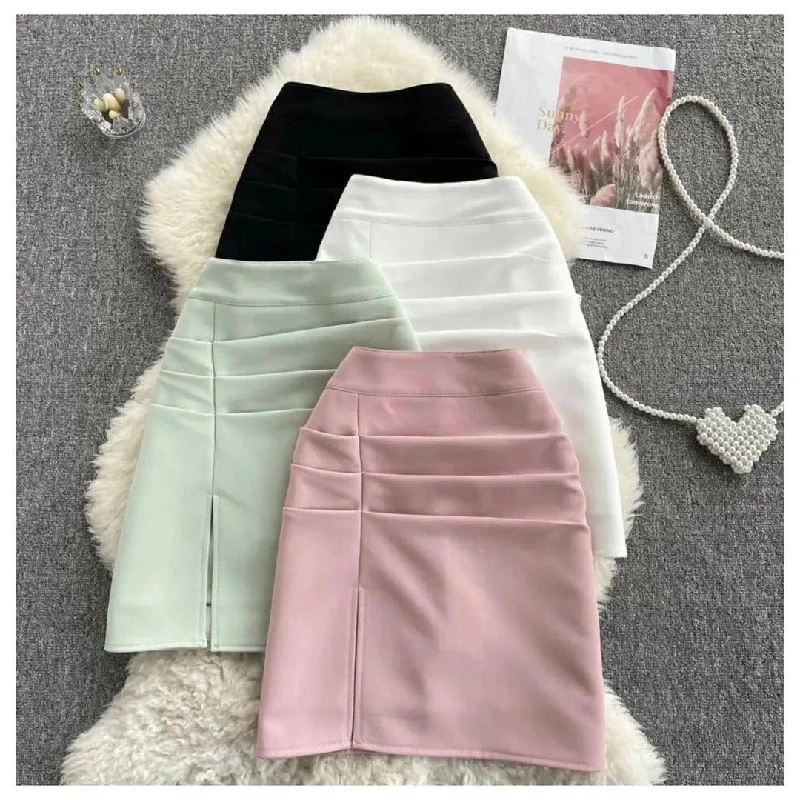 Metallic - trimmed midi skirt for a sophisticated party outfitCandy Summer Skirt