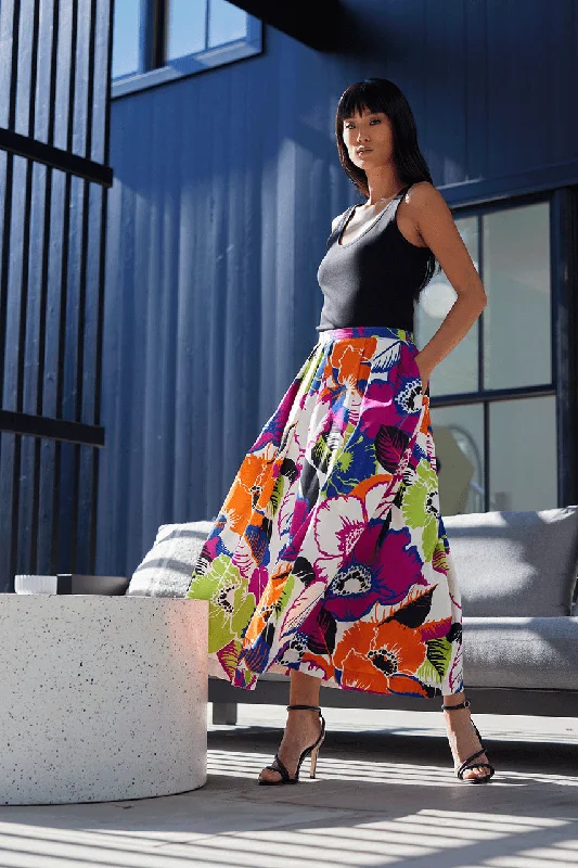 Sleeveless chiffon maxi skirt for a breezy summer eveningCote D'Azur Cotton Chino Maxi Skirt