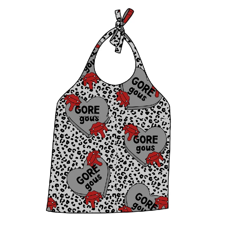 Sequin - embellished satin halter top for evening galasGORE-GEOUS Halter Top