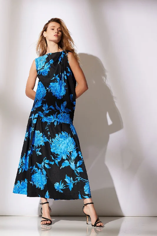 Button - down denim skirt for a vintage - inspired styleMiyako Printed Cotton Chino Maxi Skirt