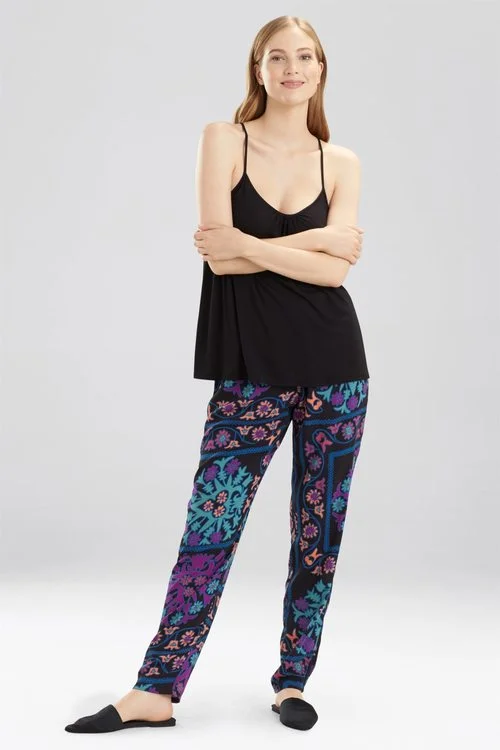 Plus Size Women's Side - Slit Tank Tops in Metallic ShadesRhapsody Tank PJ