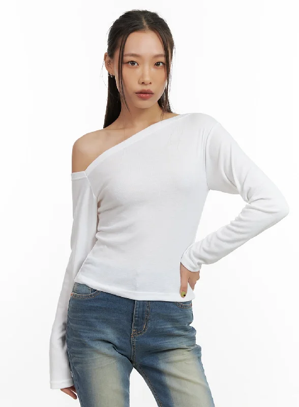 One-Shoulder Slim-Fit Tee CO424