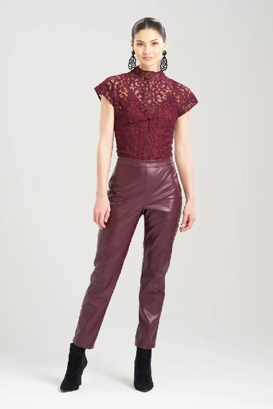 Vegan Luxe Lambskin Ankle Pants