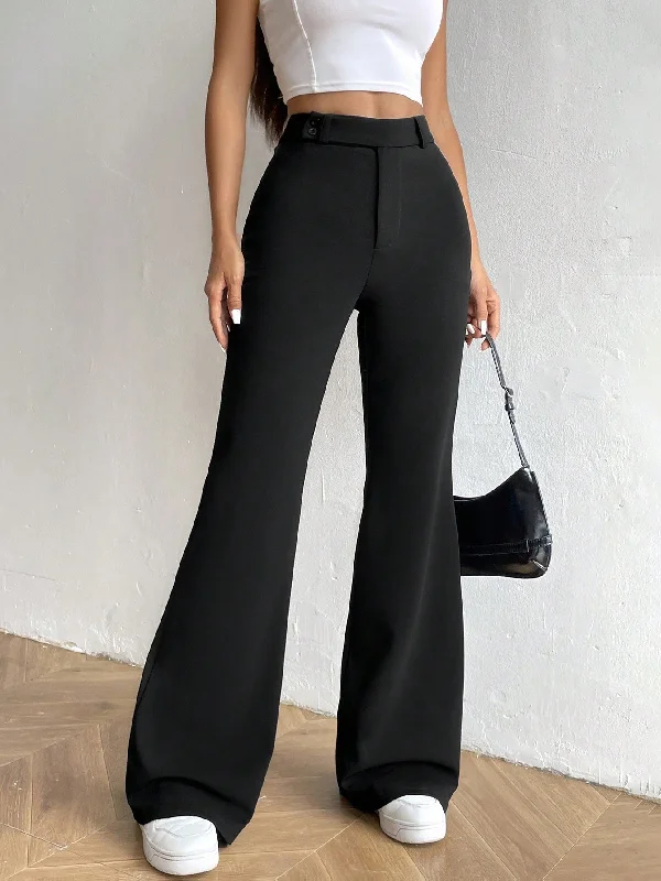 MOOSTA High Waist Flare Leg Pants