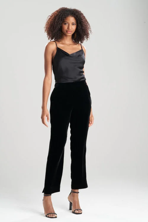 Velvet Pull On Pants