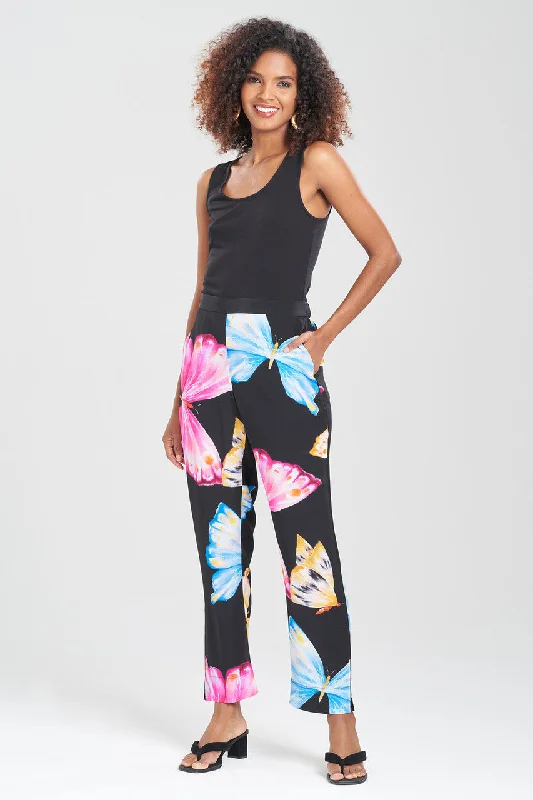 Kyoko Butterfly Silk Pants