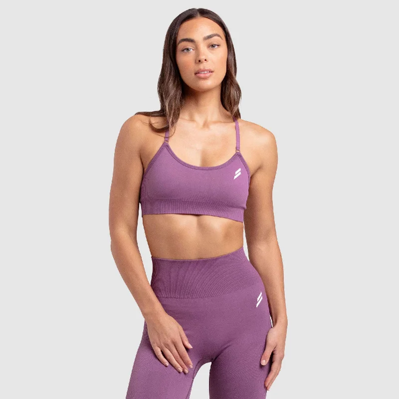 Impact Solid Crop - Mauve Purple