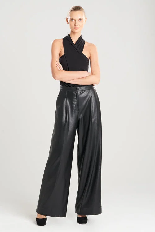 Vegan Luxe Leather Trouser Pants