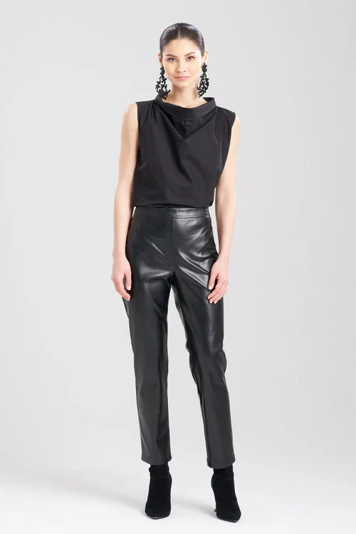 Vegan Luxe Lambskin Ankle Pants