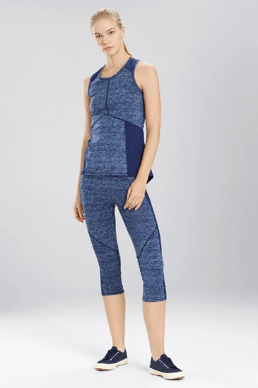 Women's Button - Down Tank Tops in Striped PatternsN-Power Colorblock Tank