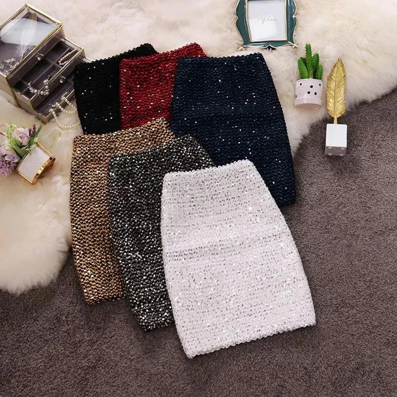 Maternity maxi skirt for comfortable and stylish pregnancy wearSequined Carania Skirts