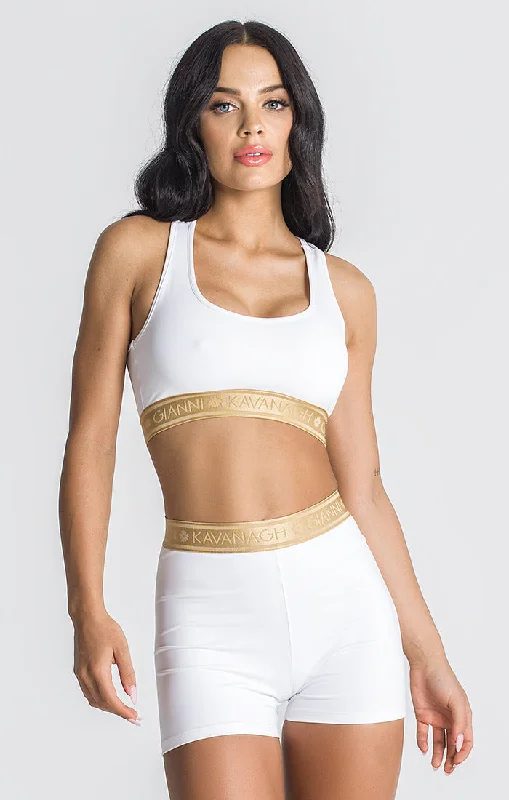 Tie - Front Women's Crop Top in Orange for a Playful and Adjustable FitWhite Direction Top