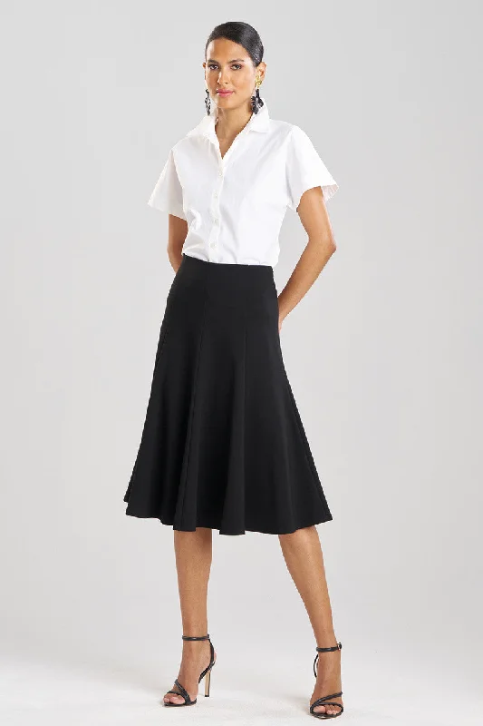Thermal - lined skirt for cold - weather outdoor activitiesCompact Knit Flair Skirt