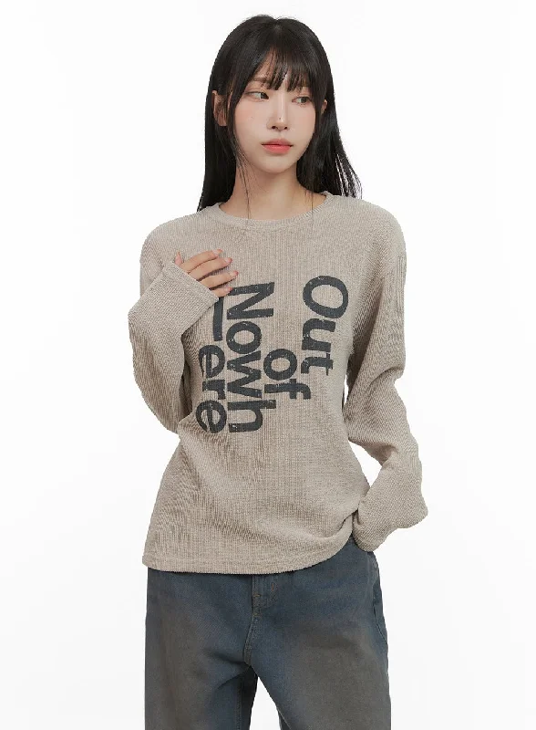 Lace - Trimmed Women Long Sleeve Top for an Elegant LookOut of Nowhere Long Sleeve CS403
