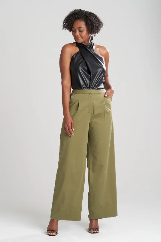 Cotton Sateen Trouser Pants