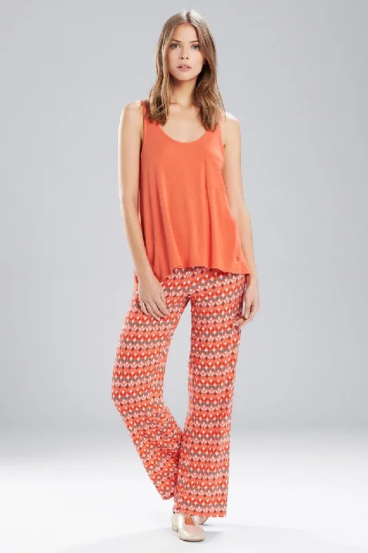 Women's Button - Down Tank Tops in Striped PatternsMesmerized Tank Pant PJ Coral Multi Women's Button - Down Tank Tops in Striped PatternsMesmerized Tank Pant PJ Coral Multi