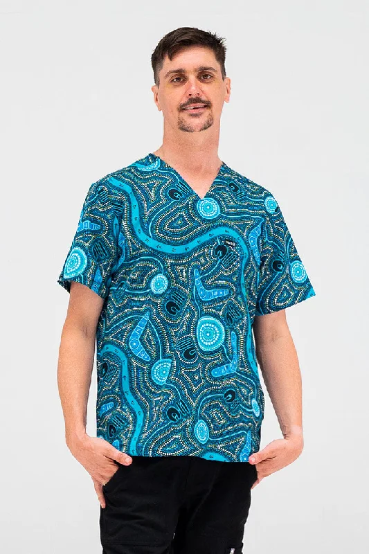 (Bulk Order) Deadly Dads Unisex Three Pocket Scrub Top