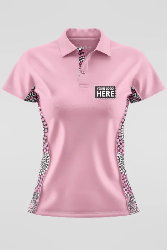 Tribe Of Women Pink Bamboo (Simpson) Women's Fitted Polo Shirt