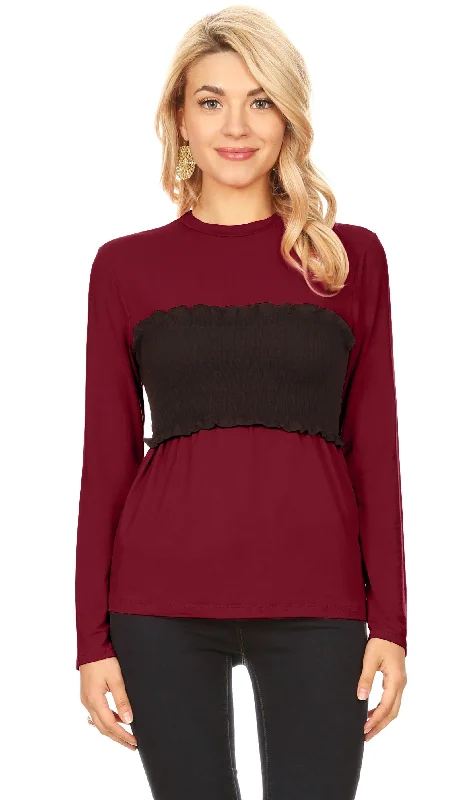 Burgundy - Black