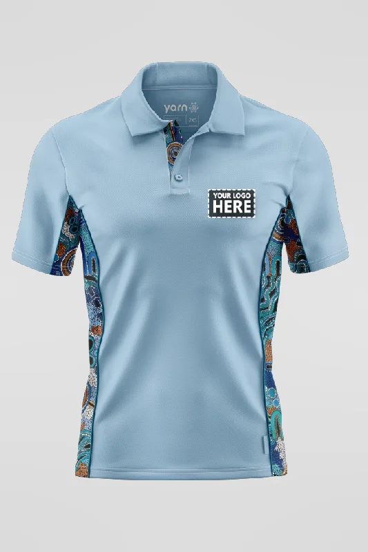 Calm Place Aqua Bamboo (Simpson) Unisex Polo Shirt