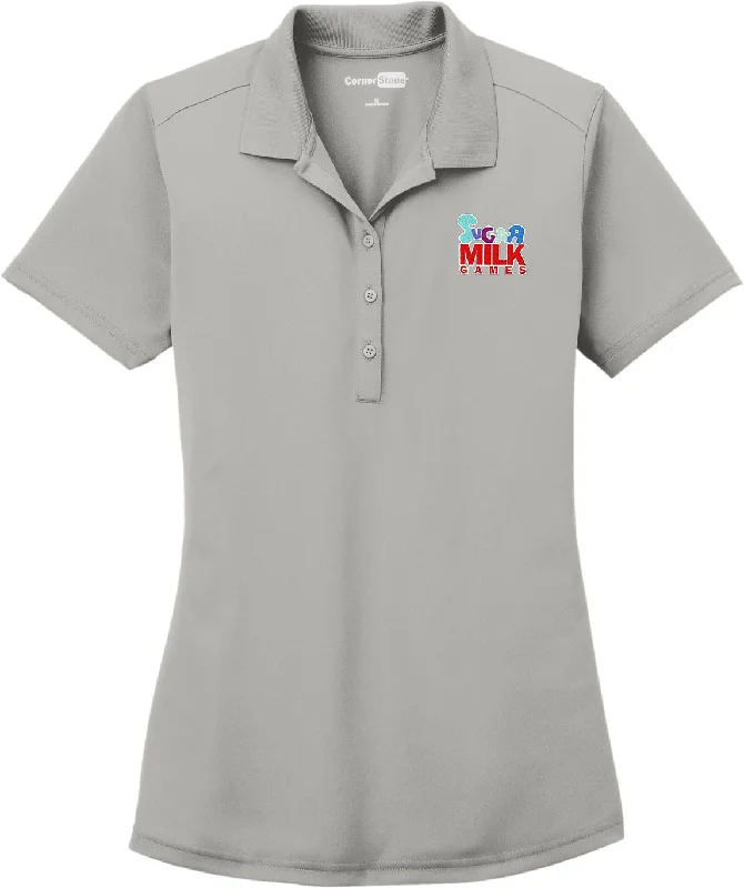 Polo shirt with a drawstring hem for an adjustable fitCornerStone Ladies Select Lightweight Snag-Proof Polo Polo shirt with a drawstring hem for an adjustable fitCornerStone Ladies Select Lightweight Snag-Proof Polo