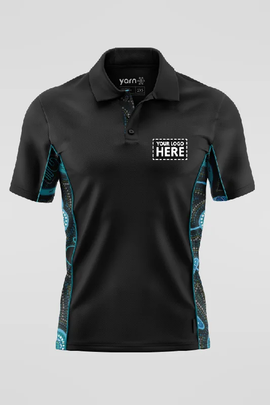 Polo shirt with thumbholes for added functionality(EXPRESS) Deadly Dads Black Bamboo (Simpson) Unisex Polo Shirt Polo shirt with thumbholes for added functionality(EXPRESS) Deadly Dads Black Bamboo (Simpson) Unisex Polo Shirt