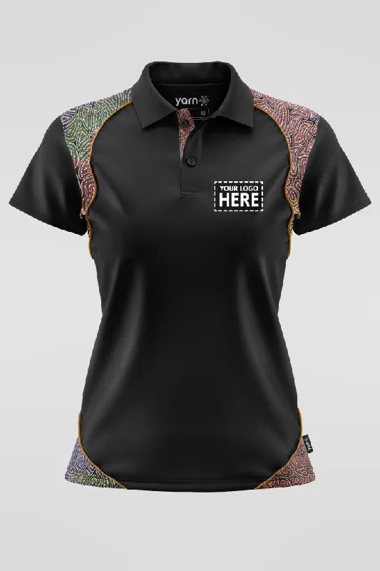 Glitter - embellished polo shirt for a sparkly appearance(EXPRESS) Our Many Tribes Black Bamboo (Classic) Polo Shirt Glitter - embellished polo shirt for a sparkly appearance(EXPRESS) Our Many Tribes Black Bamboo (Classic) Polo Shirt