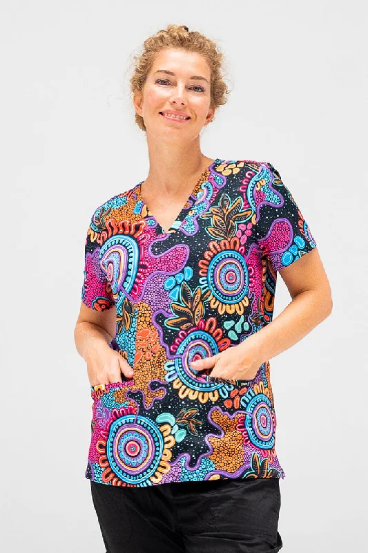 (Bulk Order) Celebration Women’s Three Pocket Scrub Top