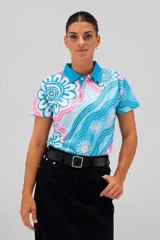 V - neck polo shirt in soft merino wool for winterTo The Skies UPF 50+ Polo Shirt