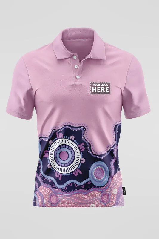 Retro - style polo shirt with a vintage logo(EXPRESS) A Woman's Connection Essence Unisex Polo Shirt Retro - style polo shirt with a vintage logo(EXPRESS) A Woman's Connection Essence Unisex Polo Shirt