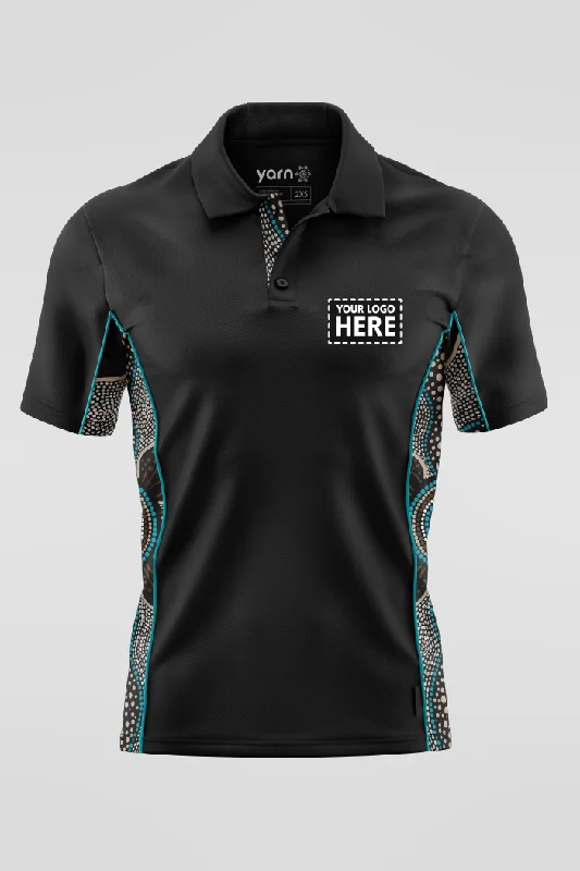 Fair - trade polo shirt supporting ethical production(EXPRESS) Family Black Bamboo (Simpson) Unisex Polo Shirt Fair - trade polo shirt supporting ethical production(EXPRESS) Family Black Bamboo (Simpson) Unisex Polo Shirt