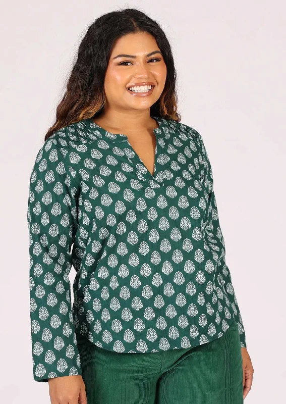 Ribbed Women Long Sleeve Top with a Textured AppealFlorence Top Jasper