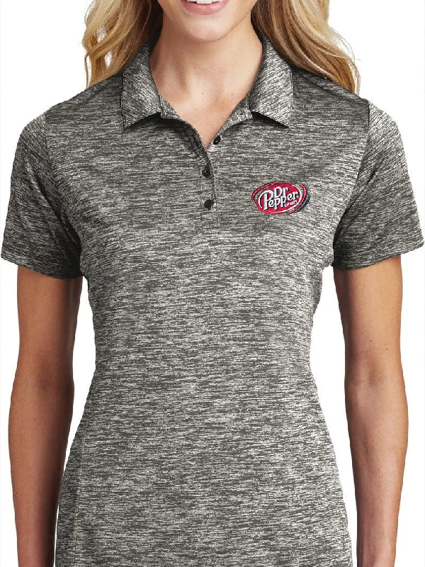 Retro - style polo shirt with a vintage logoSport-Tek Ladies PosiCharge Electric Heather Polo