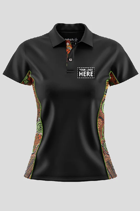 Long - sleeve polo shirt in lightweight polyester for layering(EXPRESS) Proud & Deadly NAIDOC 2024 Black Bamboo (Simpson) Polo Shirt Long - sleeve polo shirt in lightweight polyester for layering(EXPRESS) Proud & Deadly NAIDOC 2024 Black Bamboo (Simpson) Polo Shirt