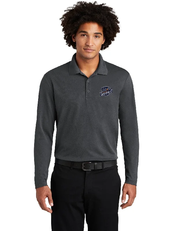 Metallic - trimmed polo shirt for a glamorous lookSport-Tek PosiCharge RacerMesh Long Sleeve Polo Metallic - trimmed polo shirt for a glamorous lookSport-Tek PosiCharge RacerMesh Long Sleeve Polo