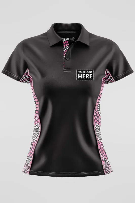 Tribe Of Women Black Bamboo (Simpson) Women's Fitted Polo Shirt