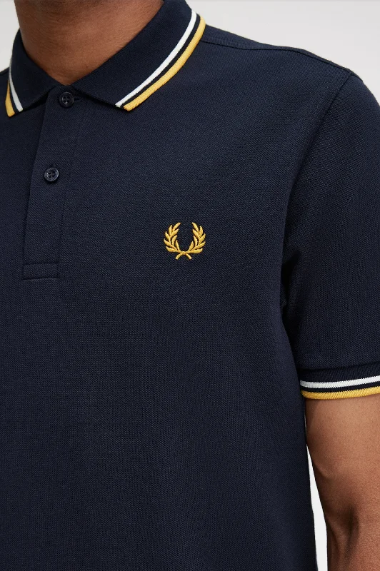 Fred Perry Polo Navy / Ecru / Gold