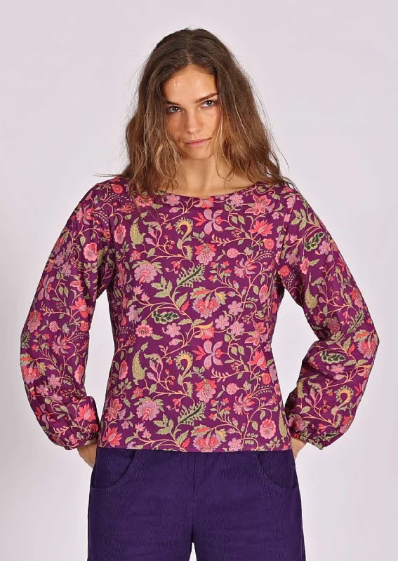 Pocket - Equipped Women Long Sleeve Top for Added FunctionalityIsla Top Amethyst