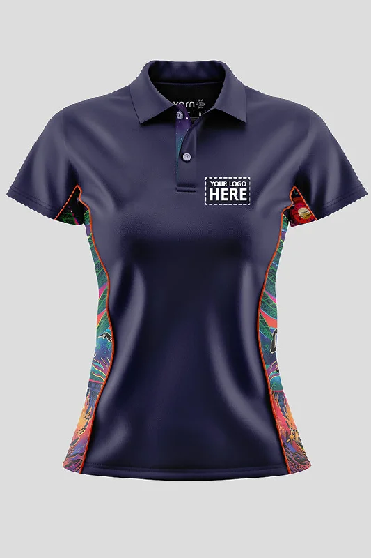Polo shirt with a built - in bra for added supportFire Spirit People Navy Bamboo (Simpson) Polo Shirt Polo shirt with a built - in bra for added supportFire Spirit People Navy Bamboo (Simpson) Polo Shirt