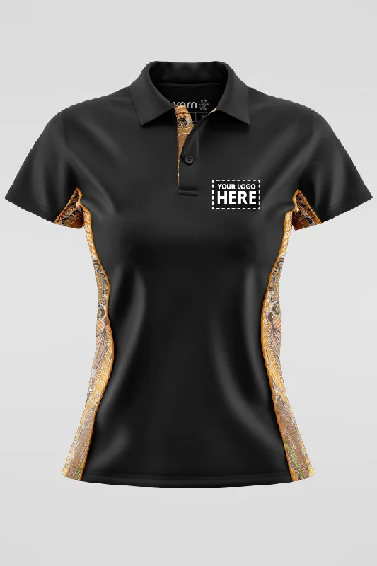 Campfire Black Bamboo (Simpson) Women's Fitted Polo Shirt