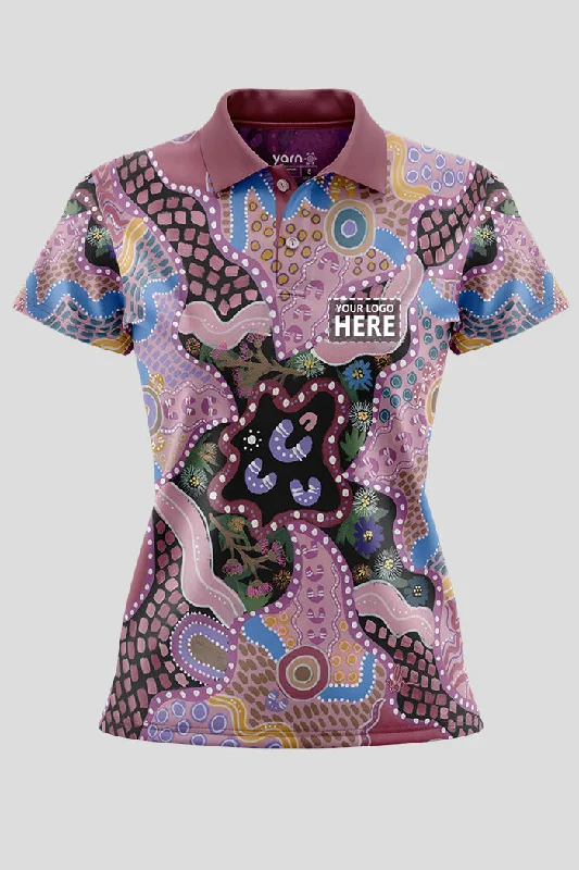 Zip - off sleeves polo shirt for changing weather conditions(EXPRESS) Guiding Light NAIDOC 2024 Women's Fitted Polo Shirt Zip - off sleeves polo shirt for changing weather conditions(EXPRESS) Guiding Light NAIDOC 2024 Women's Fitted Polo Shirt