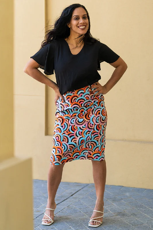 Button - down skirts for a classic style Kang Mountain Pencil Skirt