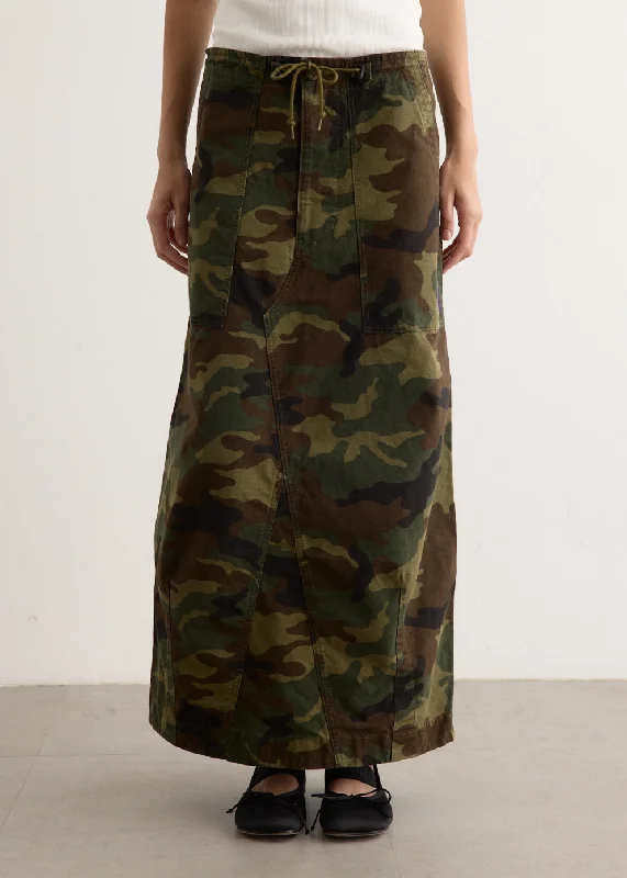 Leather - look skirts for a trendy style String Fatigue Skirt