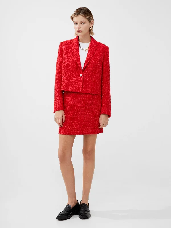 Satin skirts for a glamorous touch Azzurra Tweed Mini Skirt