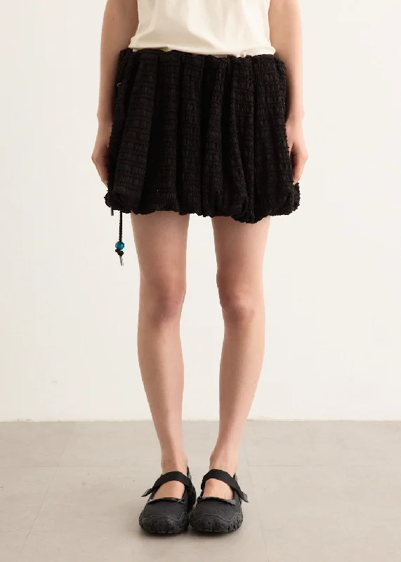Long flowing maxi skirts for beach Frill Balloon Skirt