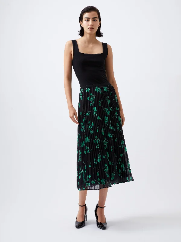 Skirts with a pleated front Alessandra Recycled Pleated Skirt